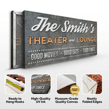 Load image into Gallery viewer, Family Theater and Lounge Sign V