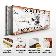 Load image into Gallery viewer, Longhorn Rustic Cattle Sign II
