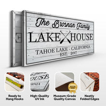 Load image into Gallery viewer, Family Lake House Paddle Sign