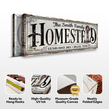 Load image into Gallery viewer, Vintage Rust Homestead Sign