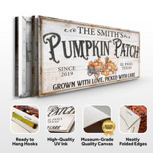 Load image into Gallery viewer, Personalized Pumpkin Patch Sign VII