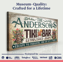 Load image into Gallery viewer, Personalized Tiki Bar Sign III