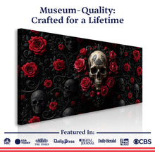 Load image into Gallery viewer, 3D Rose and Skull Wall Art III