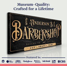 Load image into Gallery viewer, Personalized Barbershop Sign