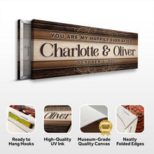 Load image into Gallery viewer, Personalized Happily Ever After Couple Sign IV