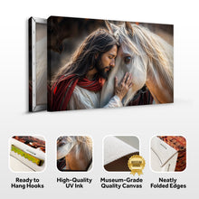 Load image into Gallery viewer, Jesus And Horse Faith Wall Art