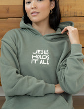 Load image into Gallery viewer, Jesus Holds It All Unisex Hoodie