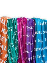 Load image into Gallery viewer, Jewel Tones Personalized Minky Blanket