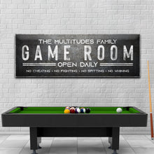Load image into Gallery viewer, Family Game Room Sign