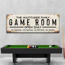 Load image into Gallery viewer, Family Game Room Sign