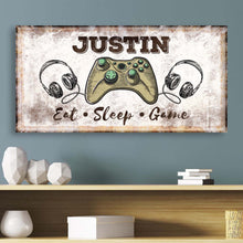 Load image into Gallery viewer, Eat Sleep Game Sign