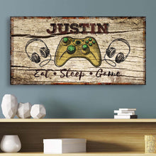 Load image into Gallery viewer, Eat Sleep Game Sign