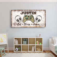 Load image into Gallery viewer, Eat Sleep Game Sign