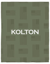 Load image into Gallery viewer, Kolton Personalized Minky Blanket