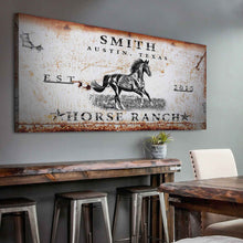 Load image into Gallery viewer, Rustic Horse Ranch Sign