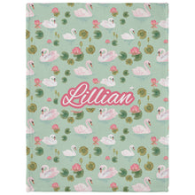 Load image into Gallery viewer, Lillian's Garden Personalized Minky Blanket