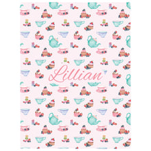 Load image into Gallery viewer, Lillian's Garden Personalized Minky Blanket