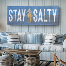 Load image into Gallery viewer, Stay Salty Coastal Sign VII