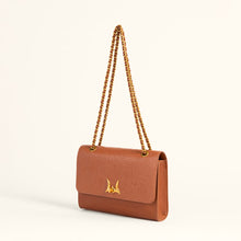 Load image into Gallery viewer, Loyal West Savi Small Embossed &amp; Grained Leather Bag - Amber Glow