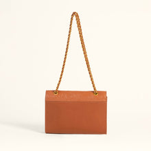 Load image into Gallery viewer, Loyal West Savi Small Embossed &amp; Grained Leather Bag - Amber Glow