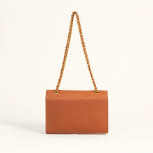 Load image into Gallery viewer, Loyal West Savi Small Embossed &amp; Grained Leather Bag - Amber Glow