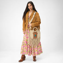 Load image into Gallery viewer, Loyal West SEDONA TASSLE BAG IN SUEDE LEATHER