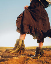 Load image into Gallery viewer, Loyal West Marlene Ankle Booties In Calfskin - Raven