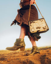 Load image into Gallery viewer, Loyal West Marlene Ankle Booties In Calfskin - Raven
