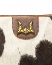 Load image into Gallery viewer, Lw Large Hobo Bag In Black &amp; White Cowhide