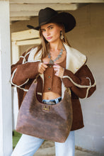 Load image into Gallery viewer, Lw Large Purse In Brunette Leather