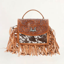 Load image into Gallery viewer, Loyal West Classic Flap Medium Tassle Bag