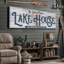 Load image into Gallery viewer, Personalized Lake House Sign III