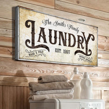 Load image into Gallery viewer, Family Laundry Sign II