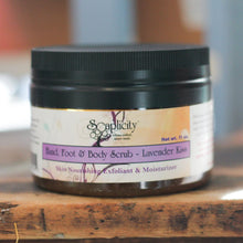 Load image into Gallery viewer, Lavender Kiss Hand, Foot &amp; Body Sugar Scrub