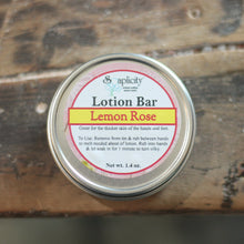Load image into Gallery viewer, Lemon Rose Lotion Bar