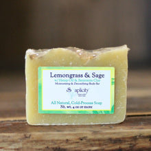 Load image into Gallery viewer, Lemongrass &amp; Sage Soap Bar