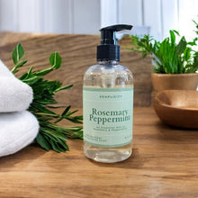 Load image into Gallery viewer, Rosemary Peppermint Liquid Hand Soap, 100% Natural