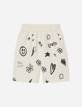 Load image into Gallery viewer, Loved By God All-Over Cream Unisex Short