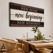 Load image into Gallery viewer, New Home New Beginning New Memories Sign III