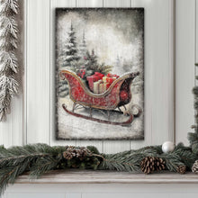 Load image into Gallery viewer, Vintage Christmas Sleigh Sled Wall Art VI