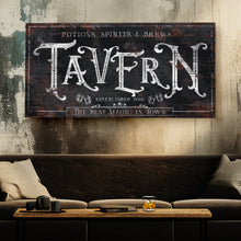 Load image into Gallery viewer, Potions, Spirits &amp; Brews Tavern Halloween Sign II