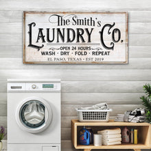 Load image into Gallery viewer, The Laundry Room Sign IX