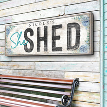 Load image into Gallery viewer, Personalized She Shed Sign XI