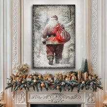 Load image into Gallery viewer, Vintage Christmas Santa Claus Wall Art III