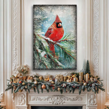 Load image into Gallery viewer, Vintage Cardinal Christmas Wall Art