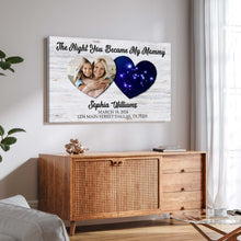 Load image into Gallery viewer, Mother's Day Sign The Night You Became My Mommy