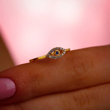Load image into Gallery viewer, Elysian Evil Eye Rings – Stylish Protection Against Negativity