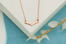 Load image into Gallery viewer, Batty Bling Halloween Tiny Bat Necklace - Spooky Charm for Fun Festivities
