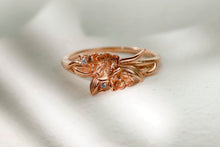 Load image into Gallery viewer, Eternal Bloom Birth Month Flower Ring with Sparkling CZ Diamond