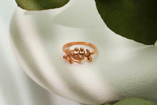 Load image into Gallery viewer, Eternal Bloom Birth Month Flower Ring with Sparkling CZ Diamond